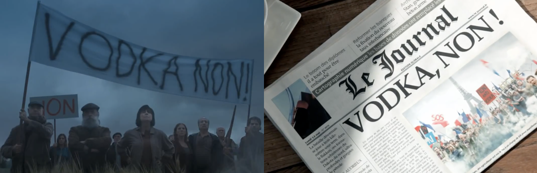 Grey Goose - Fly Beyond - fields protest and Le Journal