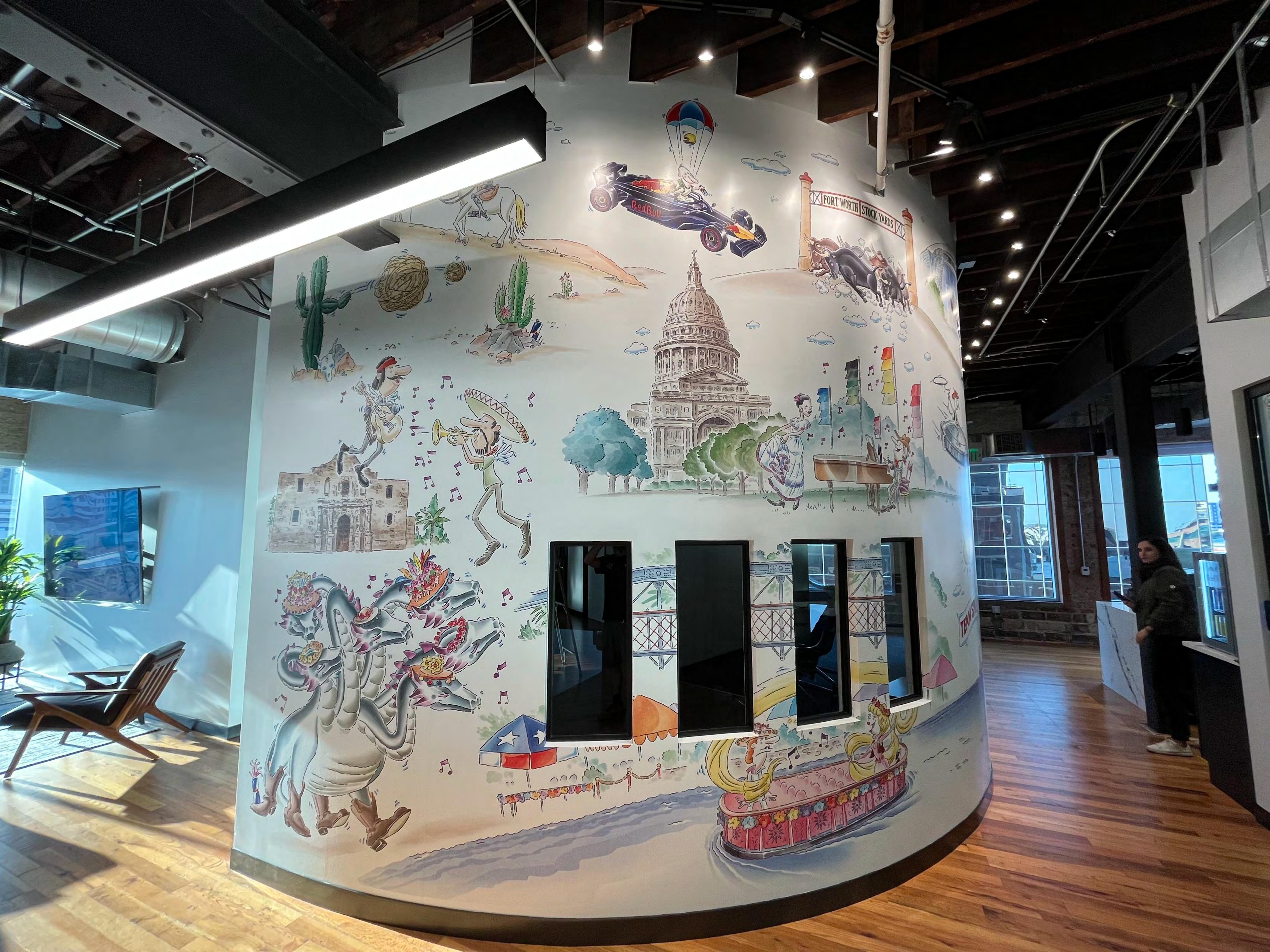 Dallas mural — view 1