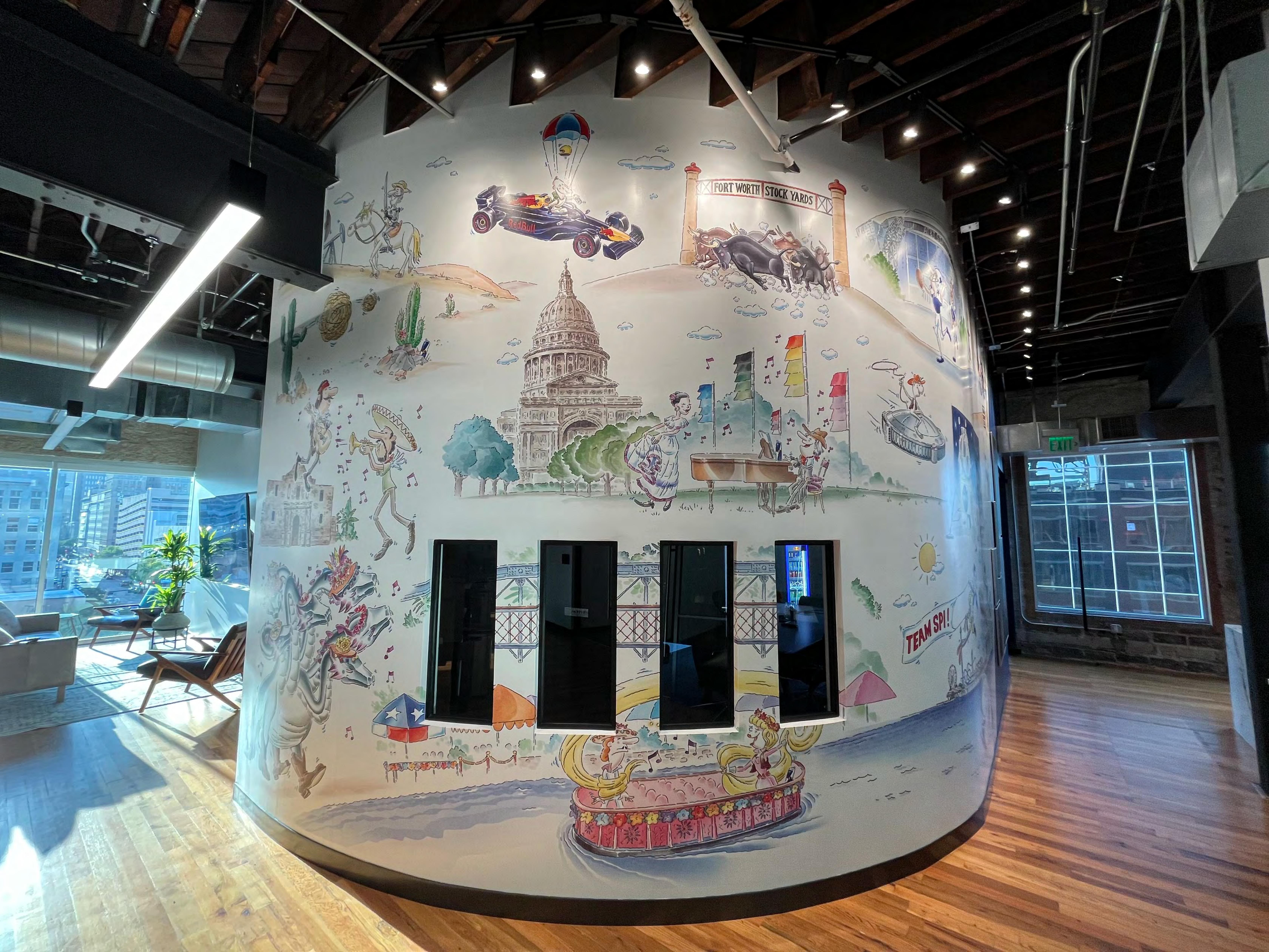 Dallas mural — view 2