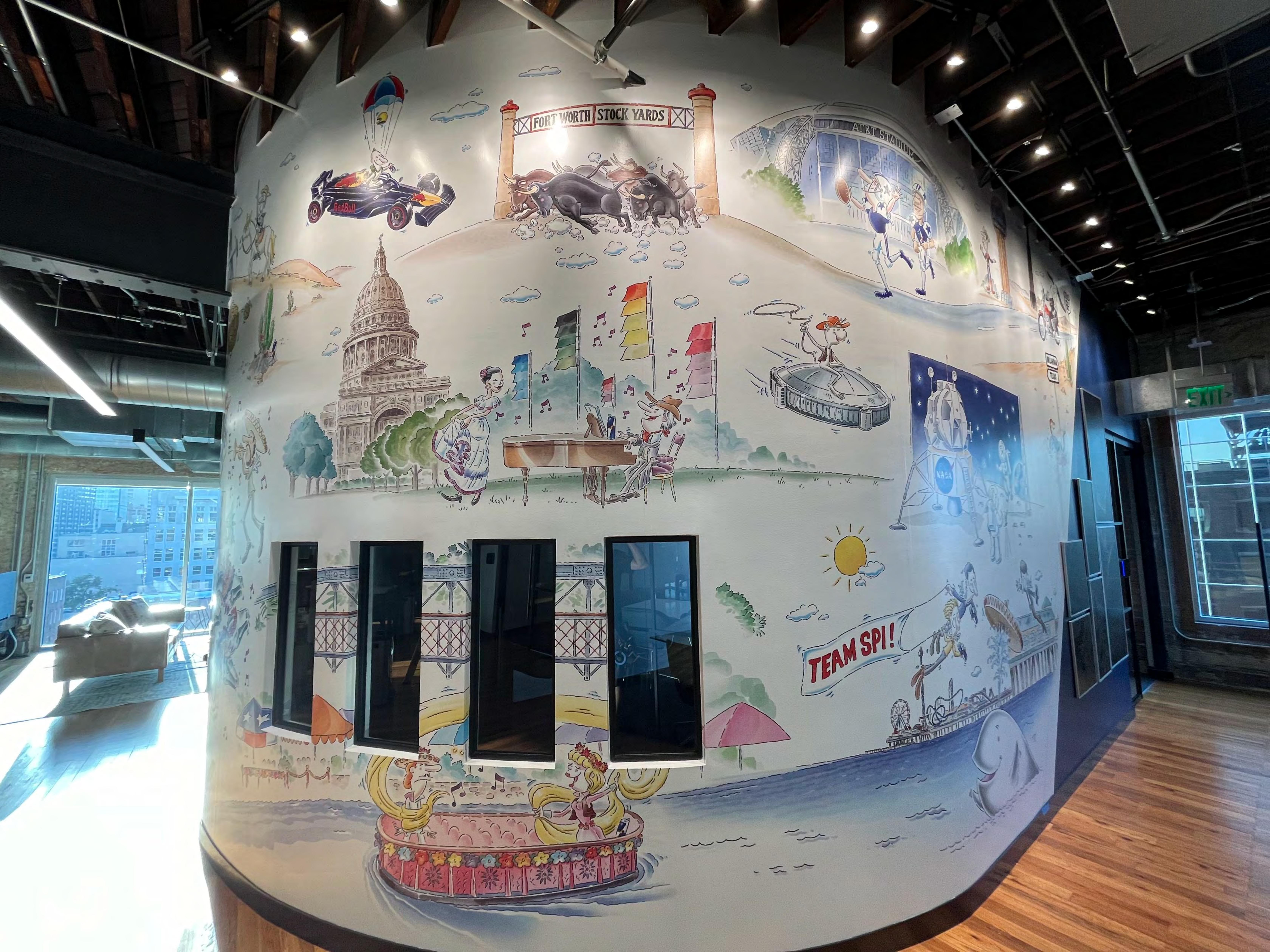 Dallas mural — view 3